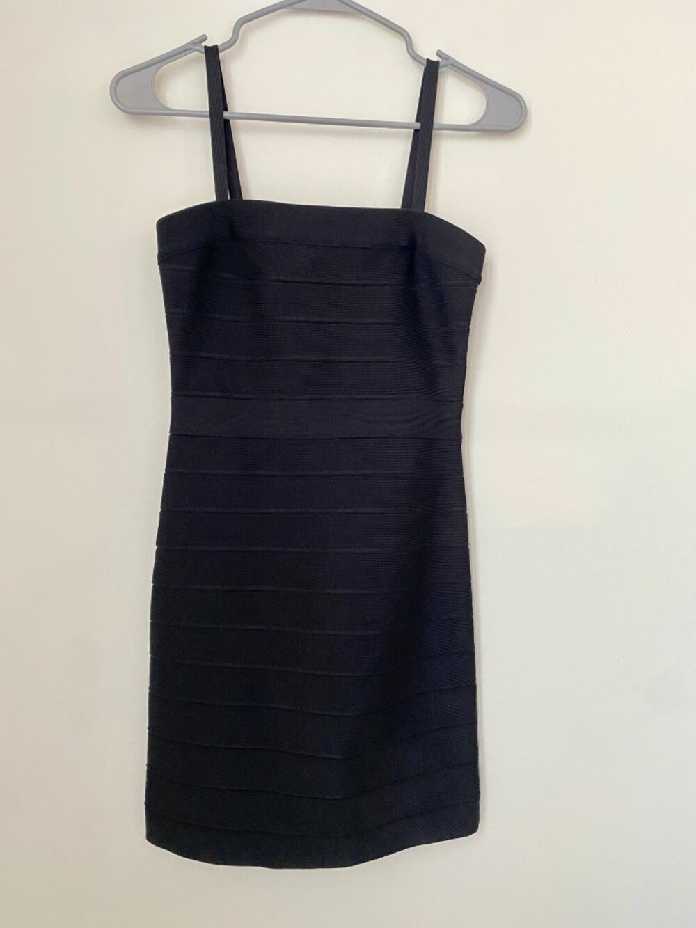 Herve Leger Black Strapless Bodycon Dress | Detachable Straps | NWT - Picture 3 of 10